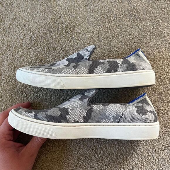Girls Rothy’s Gray Camo Slip On Shoes size 4 - Picture 5 of 10